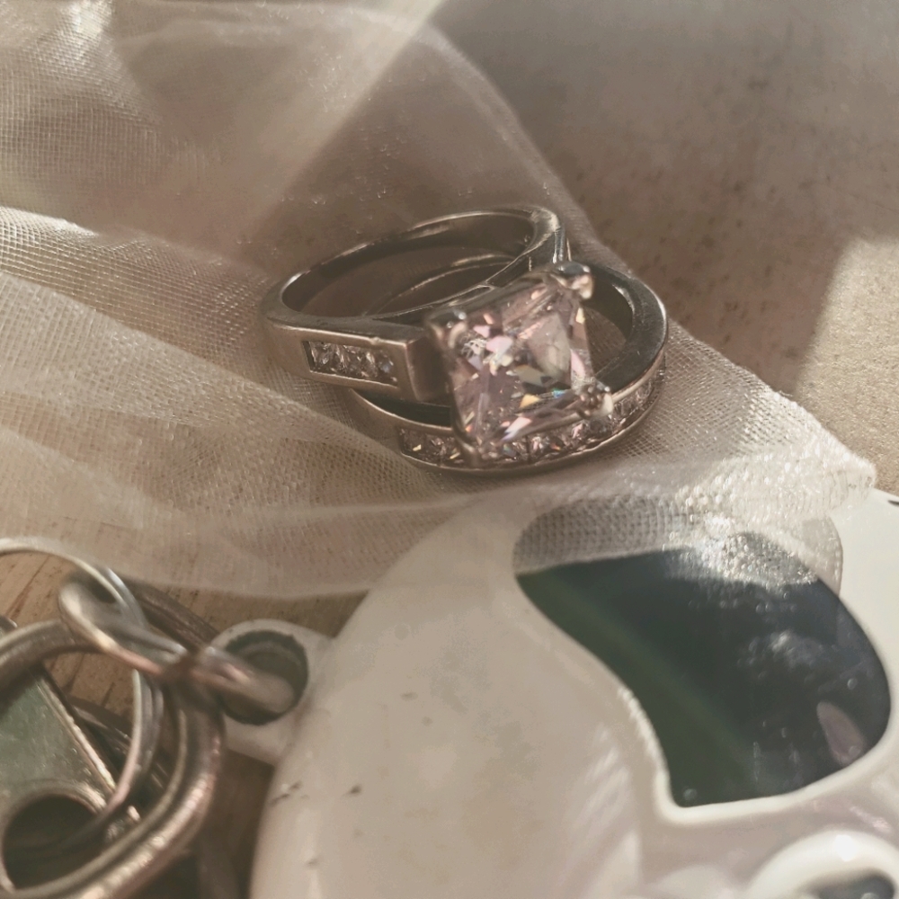 Engagement set Sterling Silver CZ